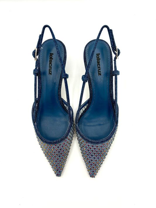 CARMEN SLINGBACK PUMP DENIM RAINBOW2