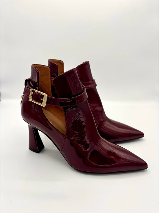 ROLUMER ANKLE BOOT PATENT MERLOT