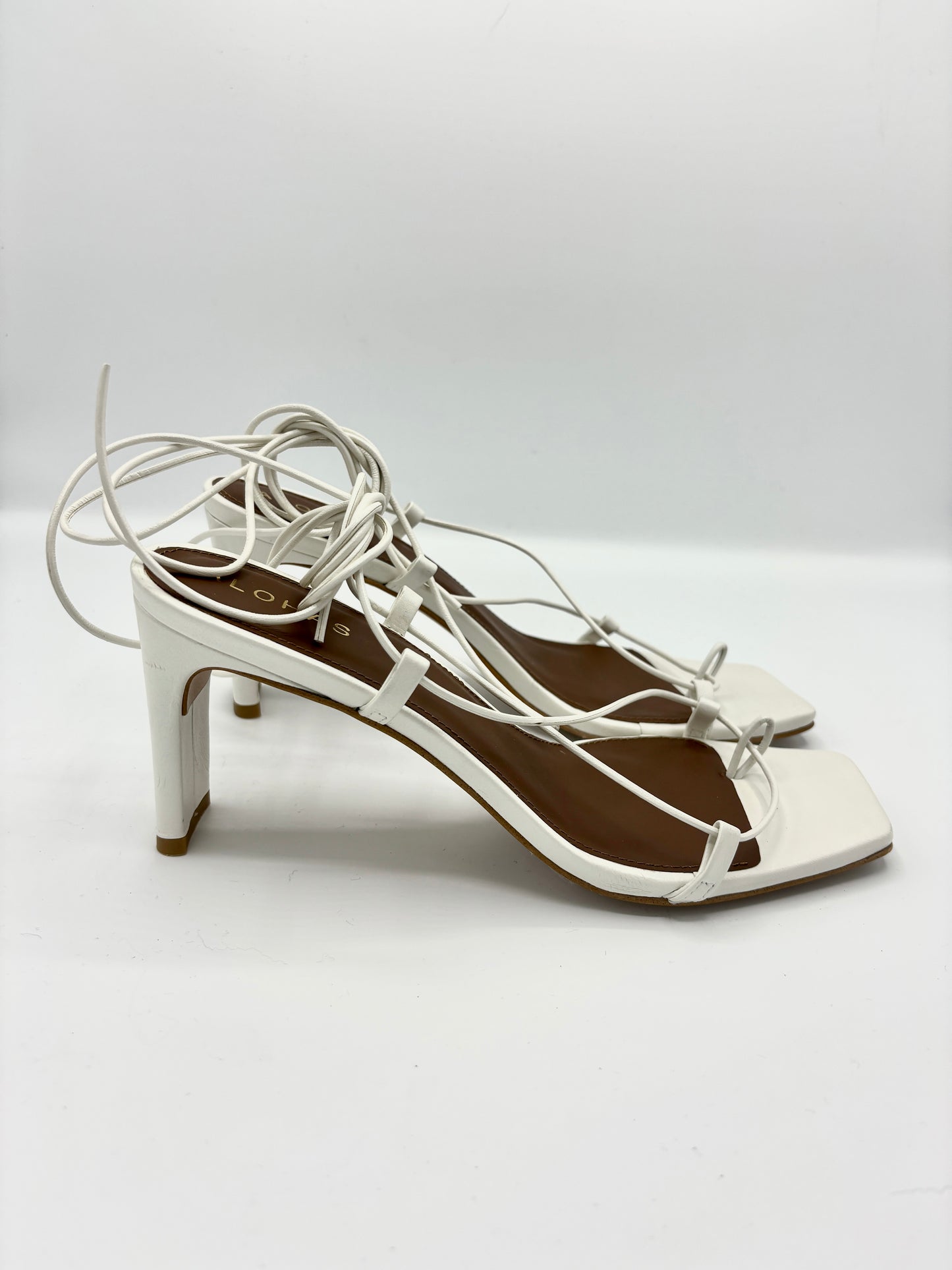 BELLINI LEATHER SANDAL PEARL WHITE