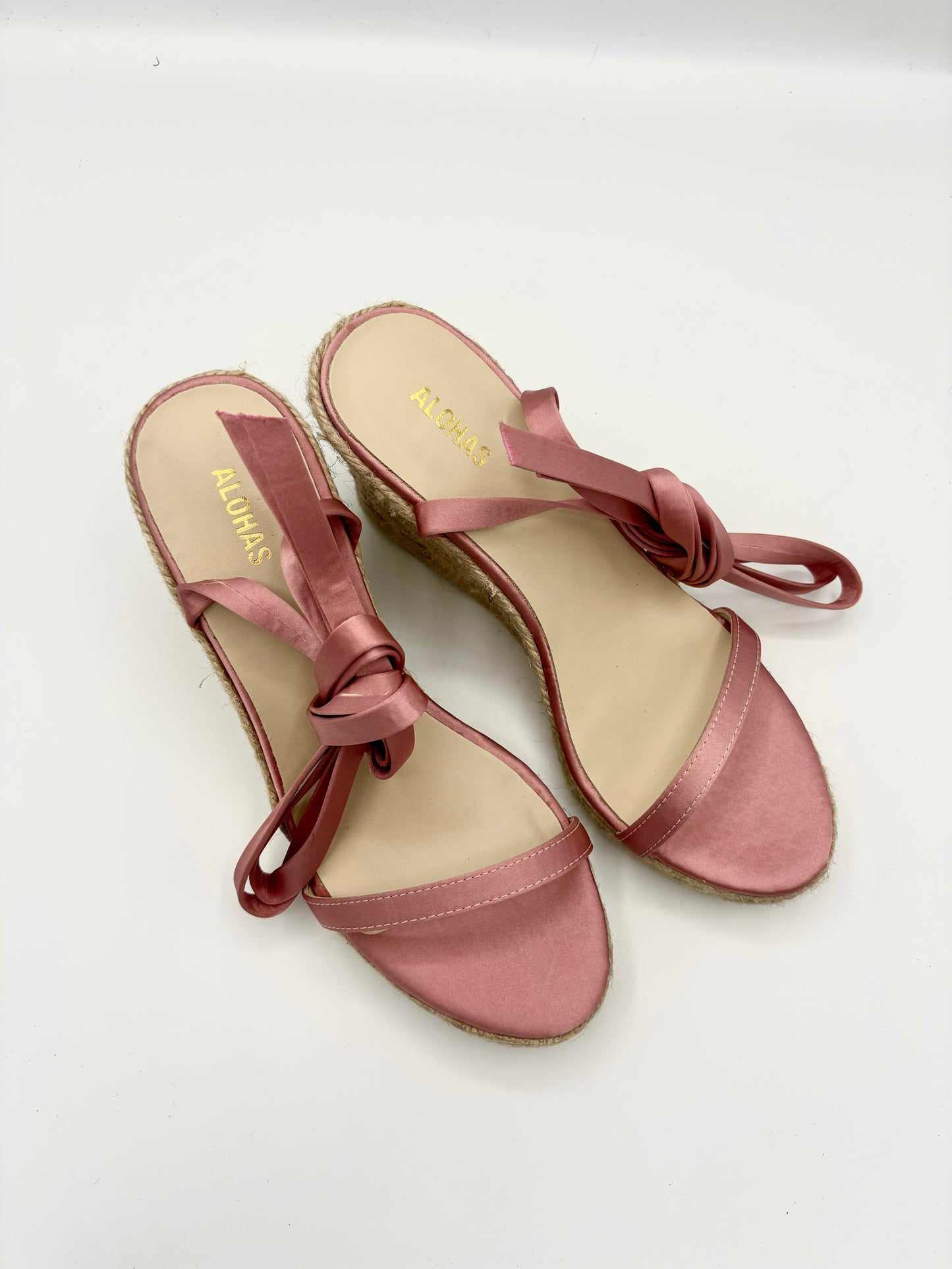 WILLA SILKY PINK LEATHER ESPADRILLES