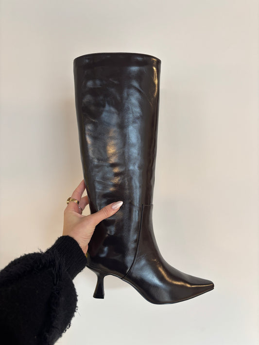BIBI HIGH BOOT DARK BROWN