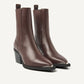 LIV LOUA METAL BURGUNDY BOOT