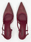 RUBY PUMPS BURGUNDY