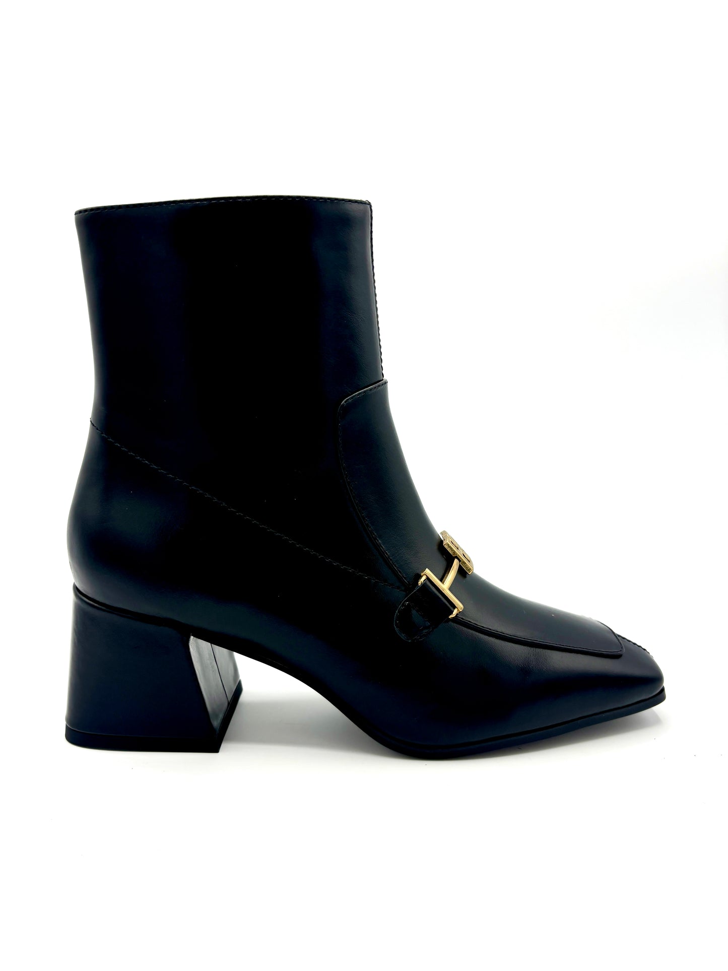 CLASSY ANKLE BOOT BLACK LEATHER