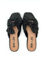 KARSIE FLAT SANDALS BLACK