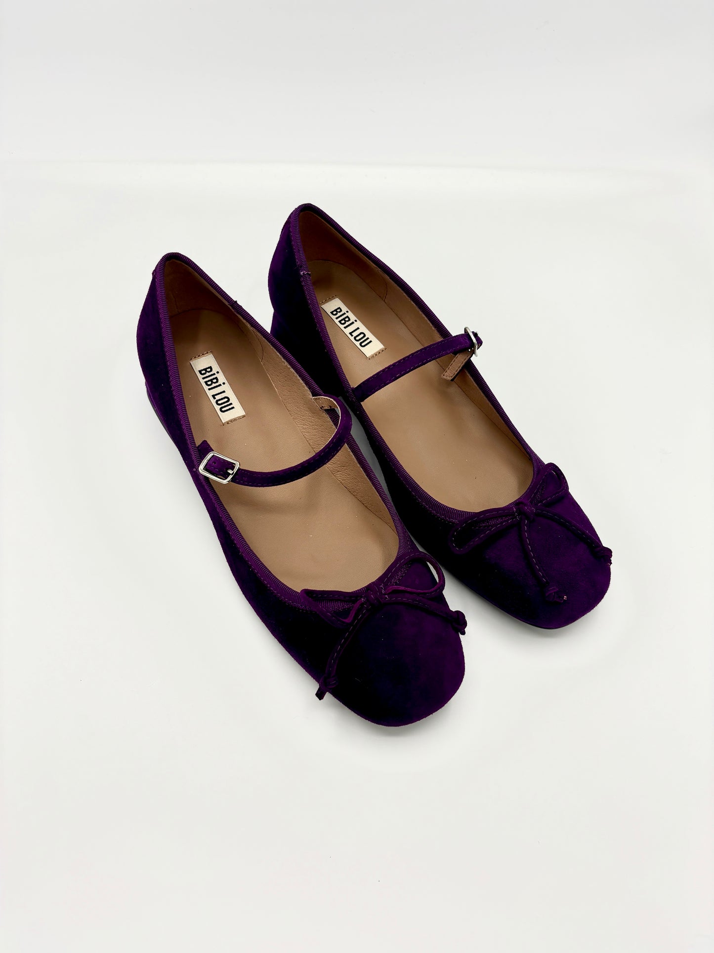 MISTY BERRY SUEDE BALLERINA