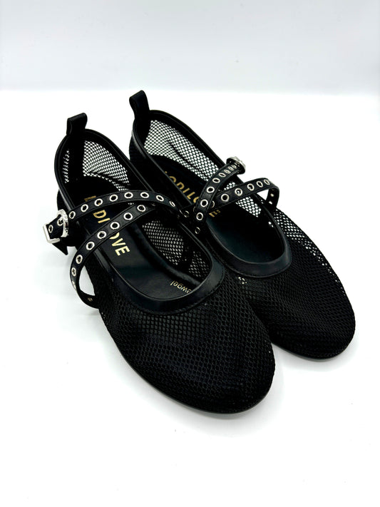 LODI MESH BALLERINA SCHWARZ