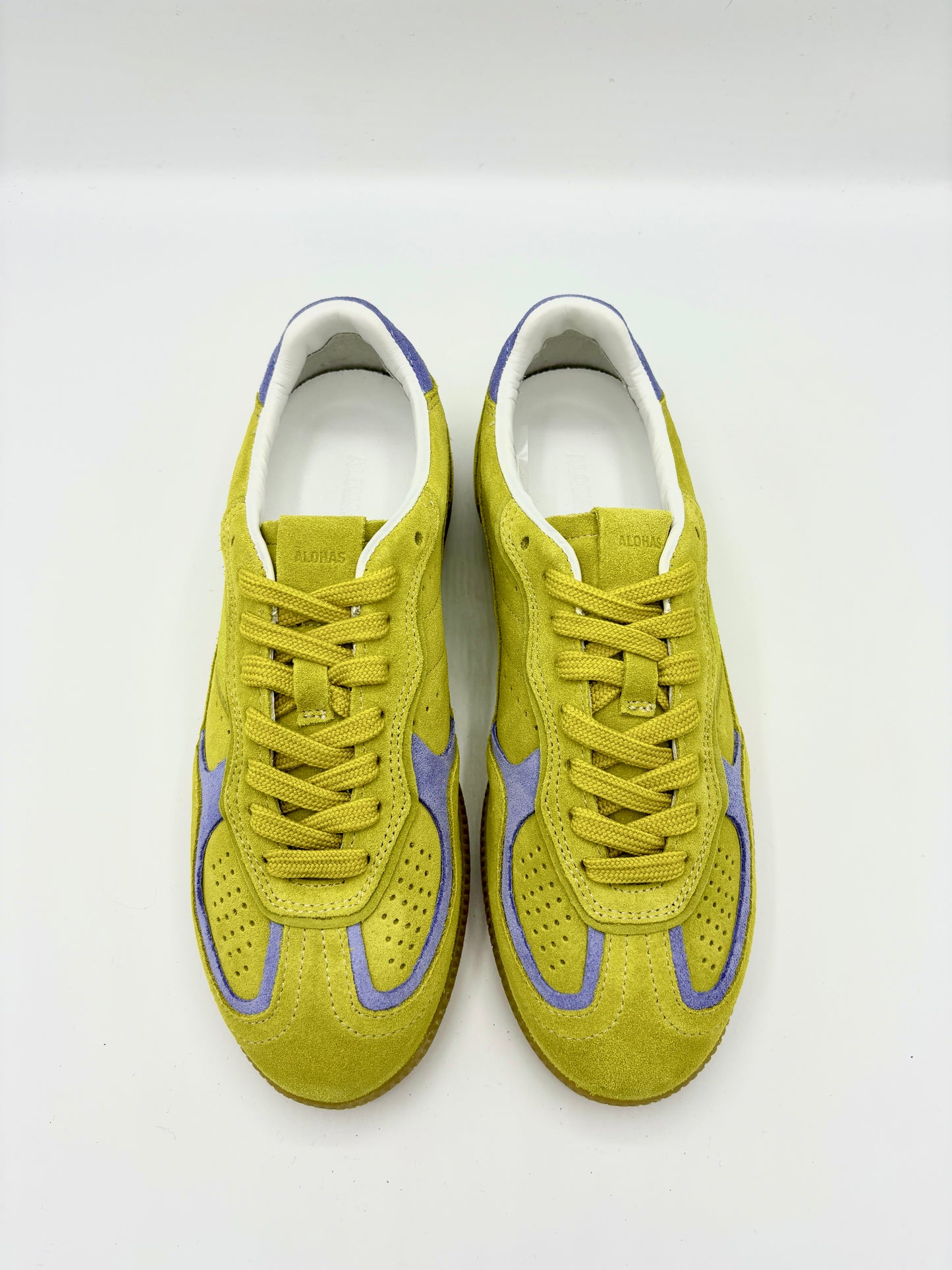 TB.490 LEATHER SNEAKER ACID GREEN