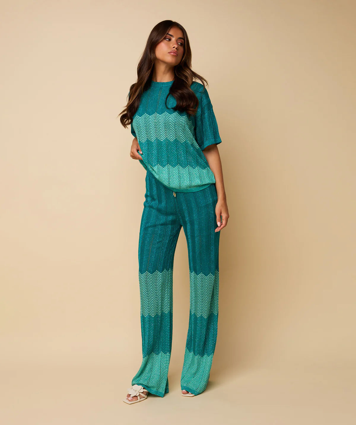 DANI TROUSERS AQUA