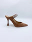 BOFU GLITTER HEEL SUEDE NUDE