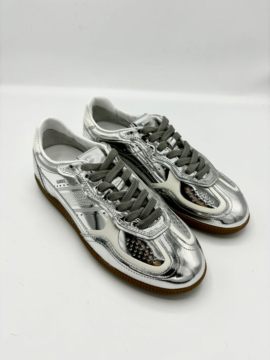 TB.490 LEATHER SNEAKER SILVER SHIMMER