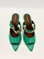 DAISY LEATHER SANDAL GREEN