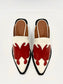 WESTON WESTERN MULES RED AND WHITE