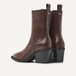 LIV LOUA METAL BURGUNDY BOOT