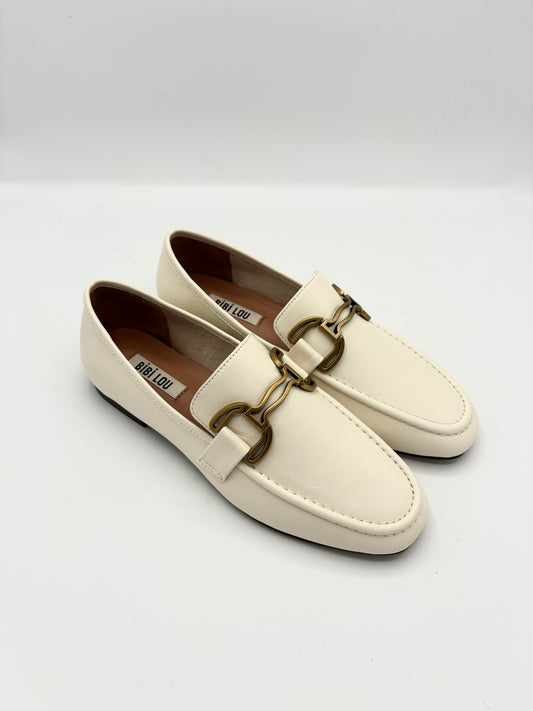 ZAGREB LEATHER LOAFER OFF WHITE