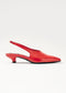 EROS RED LEATHER PUMPS