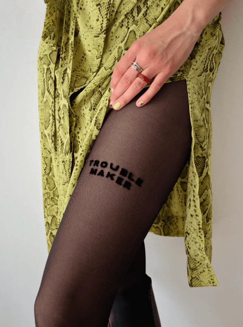 TROUBLEMAKER TIGHTS - STATEMENT TIGHTS