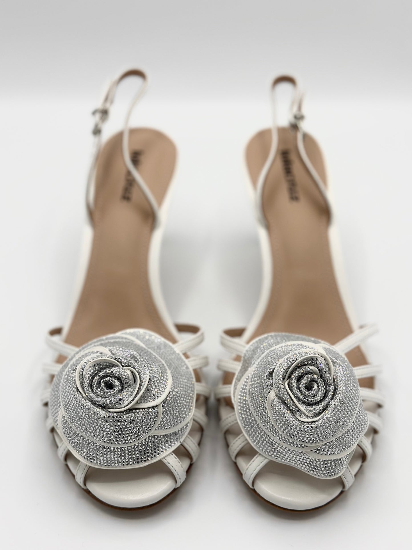 FLOWER BOMB HEEL WHITE