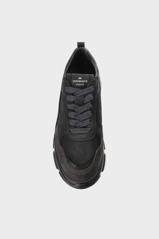 CPH40 LEATHER MIX BLACK SNEAKER