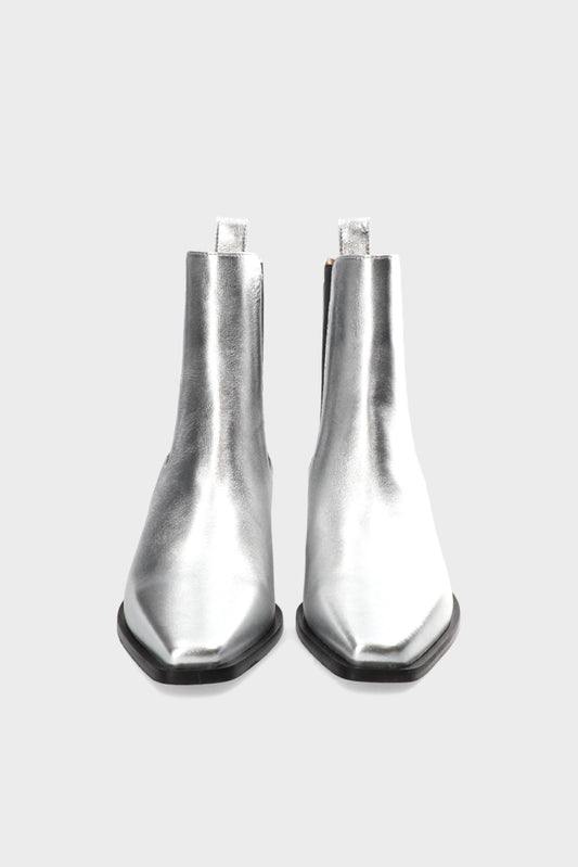 CPH247 LEATHER SILVER CHELSEA BOOT