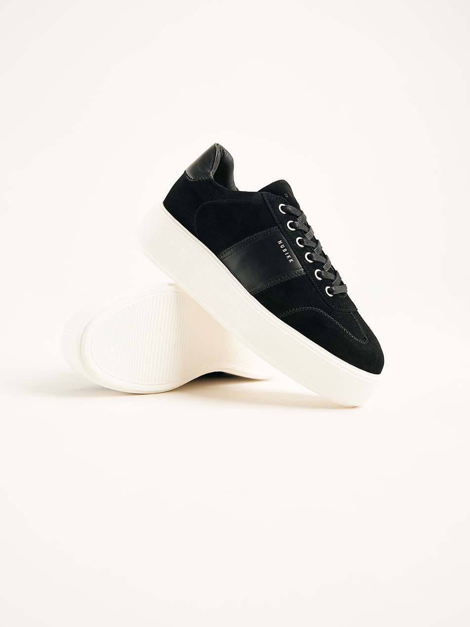 ELISE WING SUEDE SNEAKERS BLACK Munich Shoebar