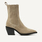 LIV LOUA WESTERN BOOT BEIGE SUEDE