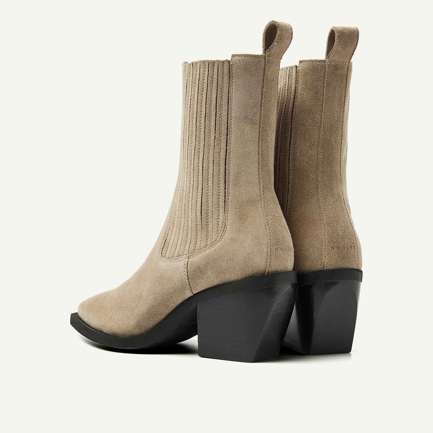 LIV LOUA WESTERN BOOT BEIGE SUEDE