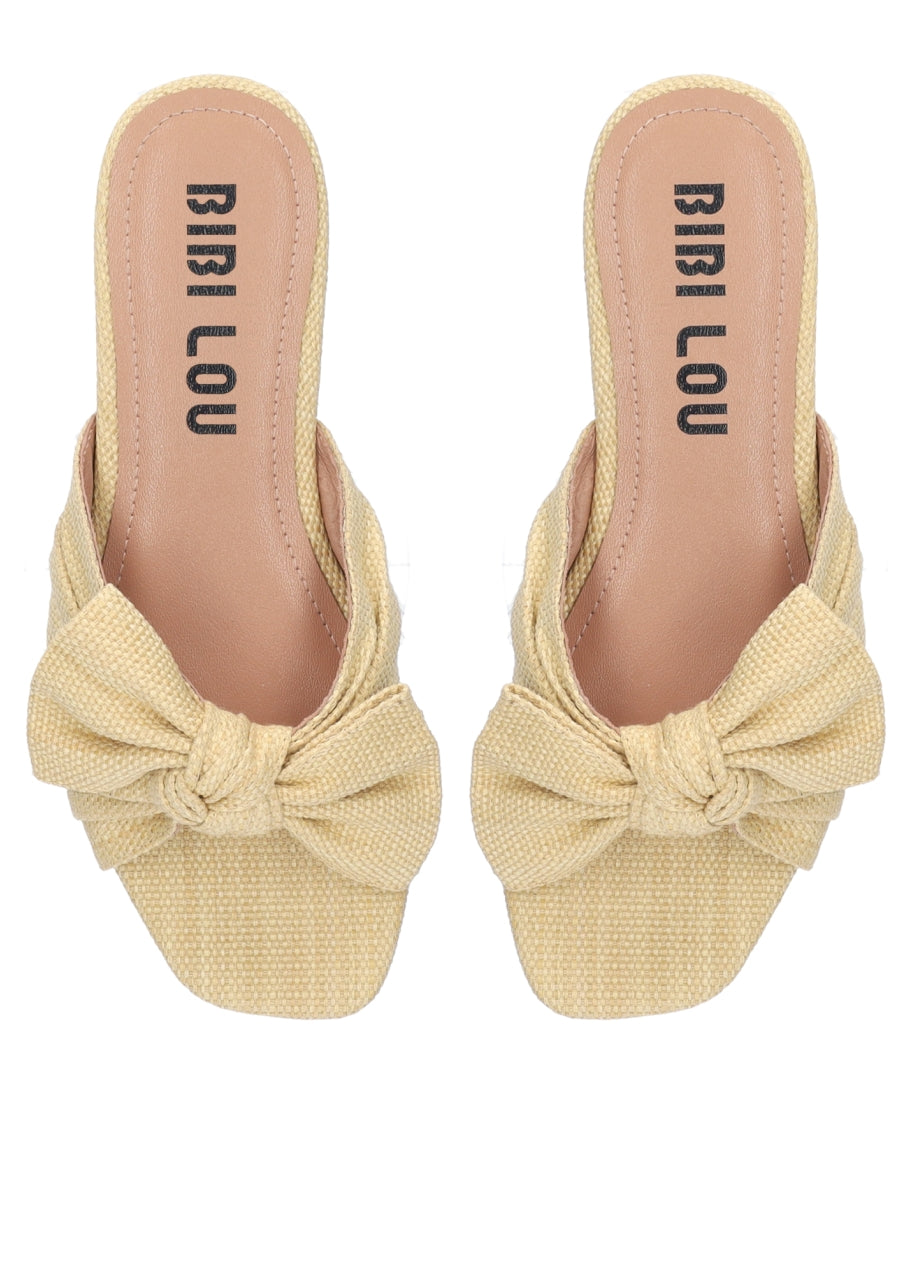 KARSIE FLAT SANDALS NATURAL