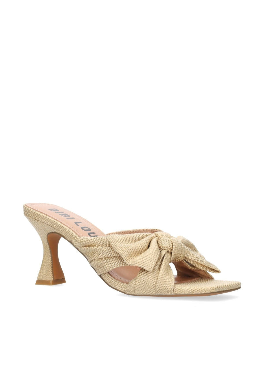 KARSIE HEELED SANDALS NATURAL