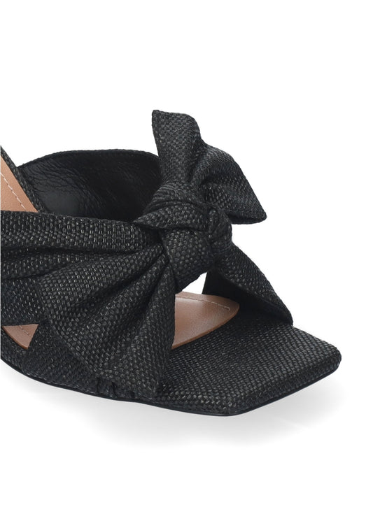 KARSIE HEELED SANDALS BLACK