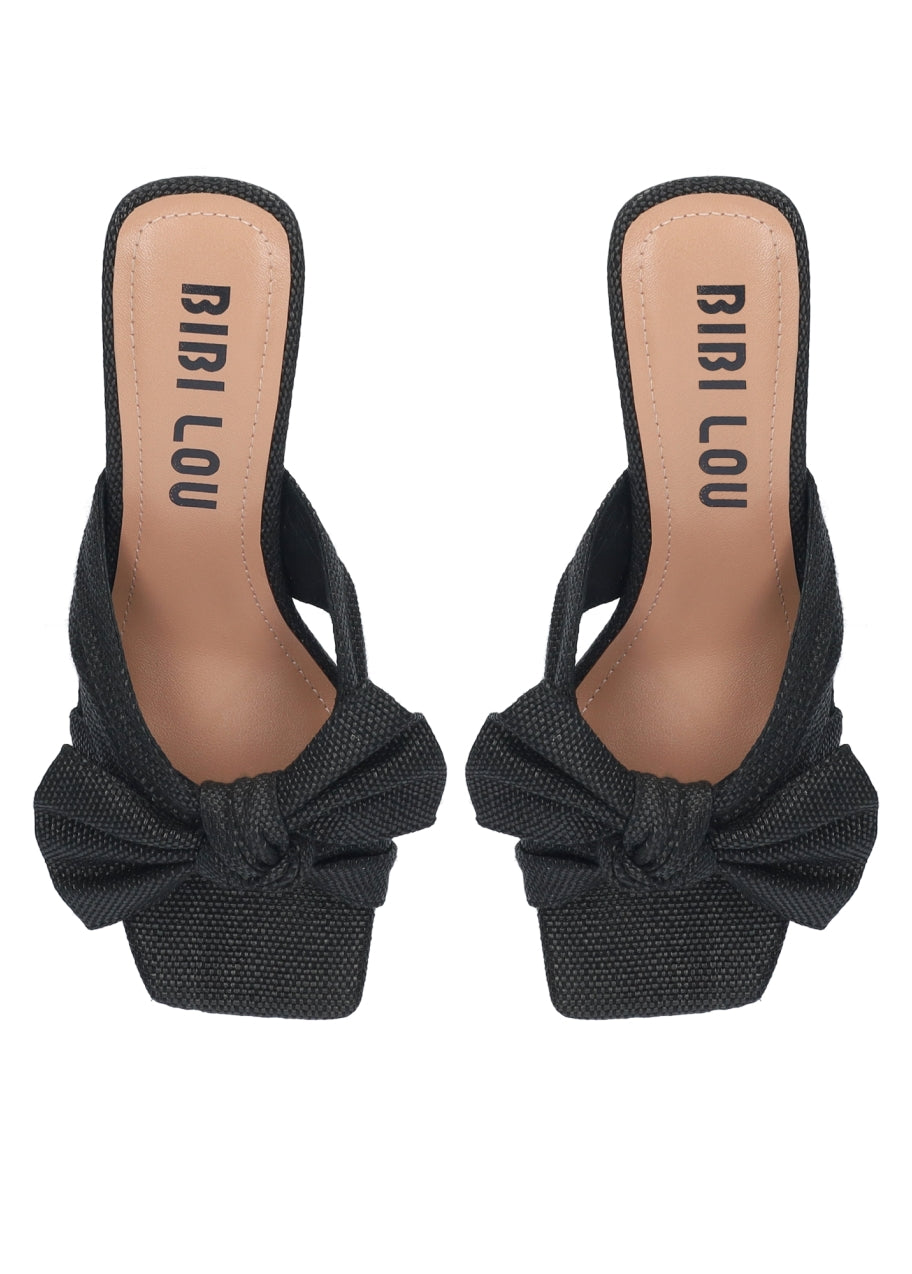 KARSIE HEELED SANDALS BLACK