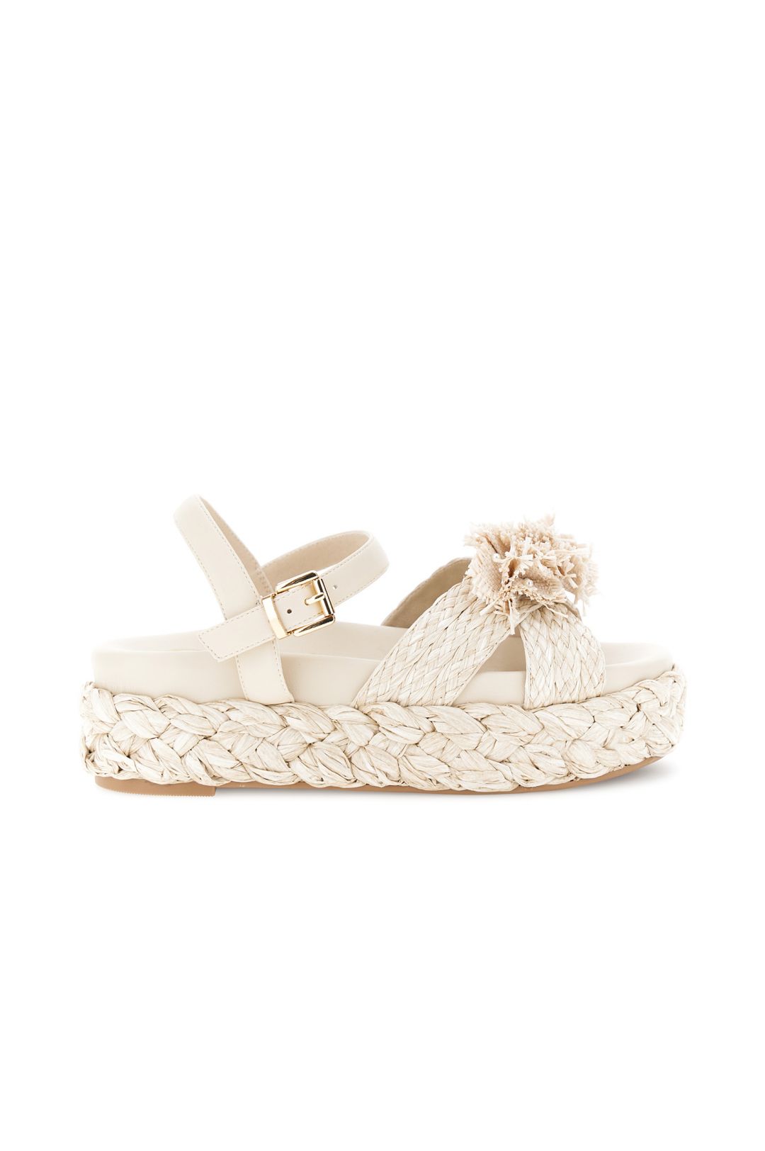 PLATEAU SANDAL CREME BEIGE