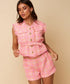 SUMMER GILET ORANGE/PINK