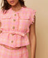 SUMMER GILET ORANGE/PINK