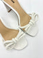 Lola Cruz Pearl White Heel Sandal