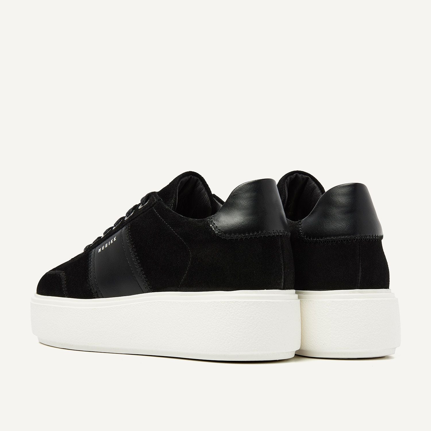 NUBIKK ELISE WING SUEDE SNEAKERS BLACK