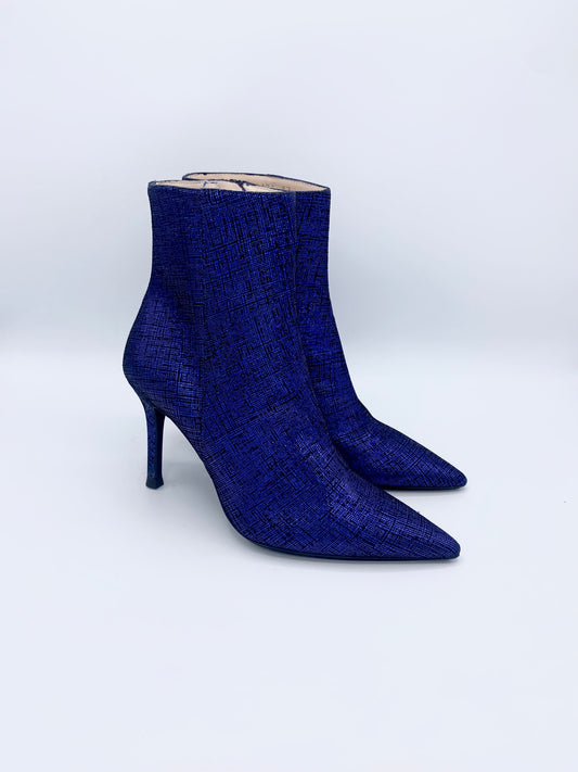 SOISA ANKLE BOOT BLUE METALLIC