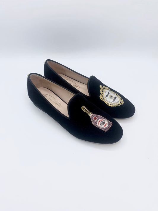 Alberto fermani calista sales suede almond toe loafer