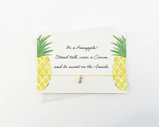 BRACELET-CARD: PINEAPPLE