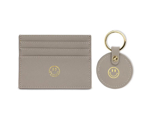 CARD & KEY HOLDER SET - SMILEY