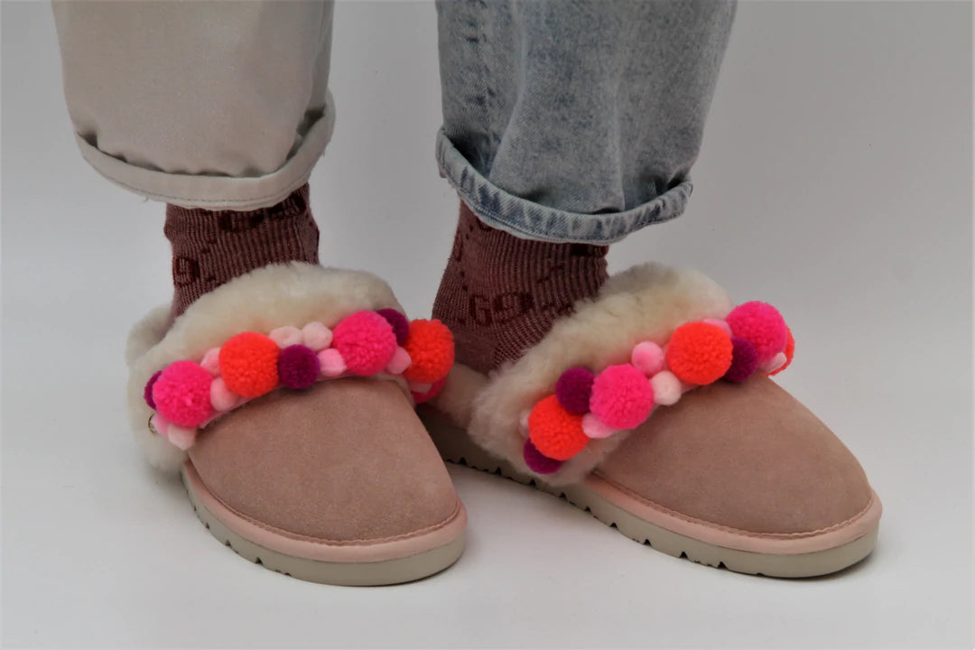 SLIPPER POM POM PASSION PINK