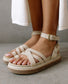 BUCKLE UP IVORY LEATHER SANDAL
