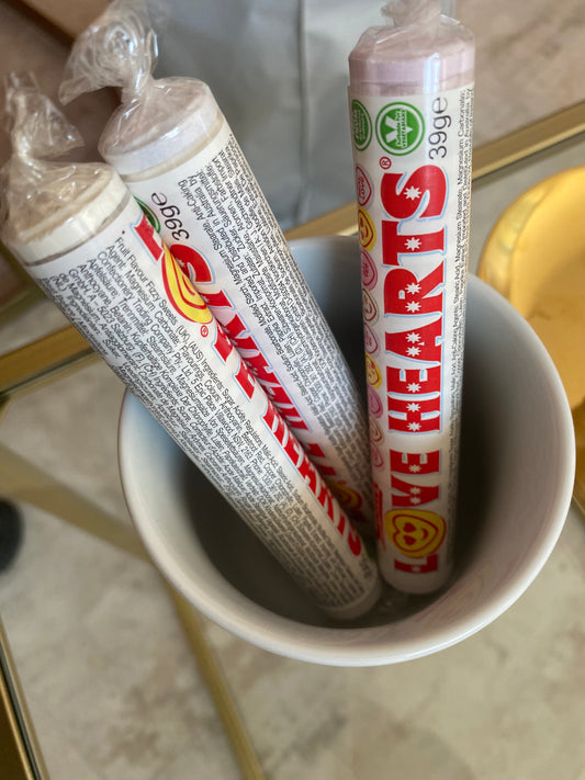 LOVE HEARTS TRAUBENZUCKER