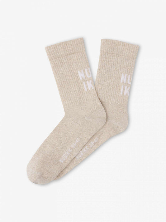 NOVA SOCKS BEIGE GLITTER
