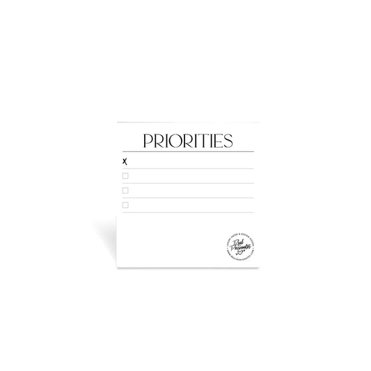 PRIORITIES STICKY NOTES XL