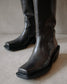 CATTLE BLACK LEATHER WESTERN BOOT