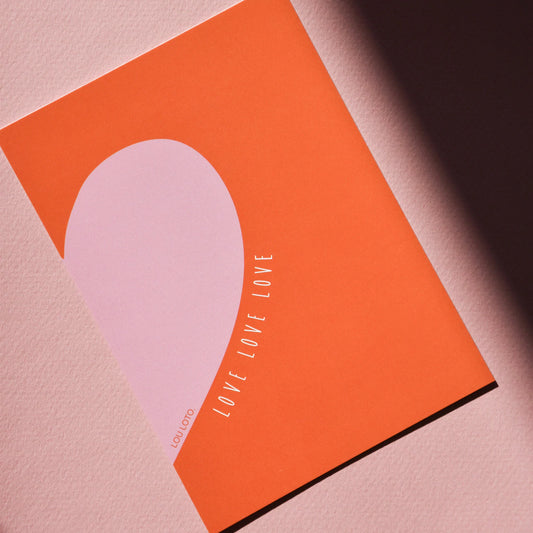 POSTKARTE HALF HEART