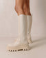 GO GETTER IVORY CREAM LEATHER BOOT