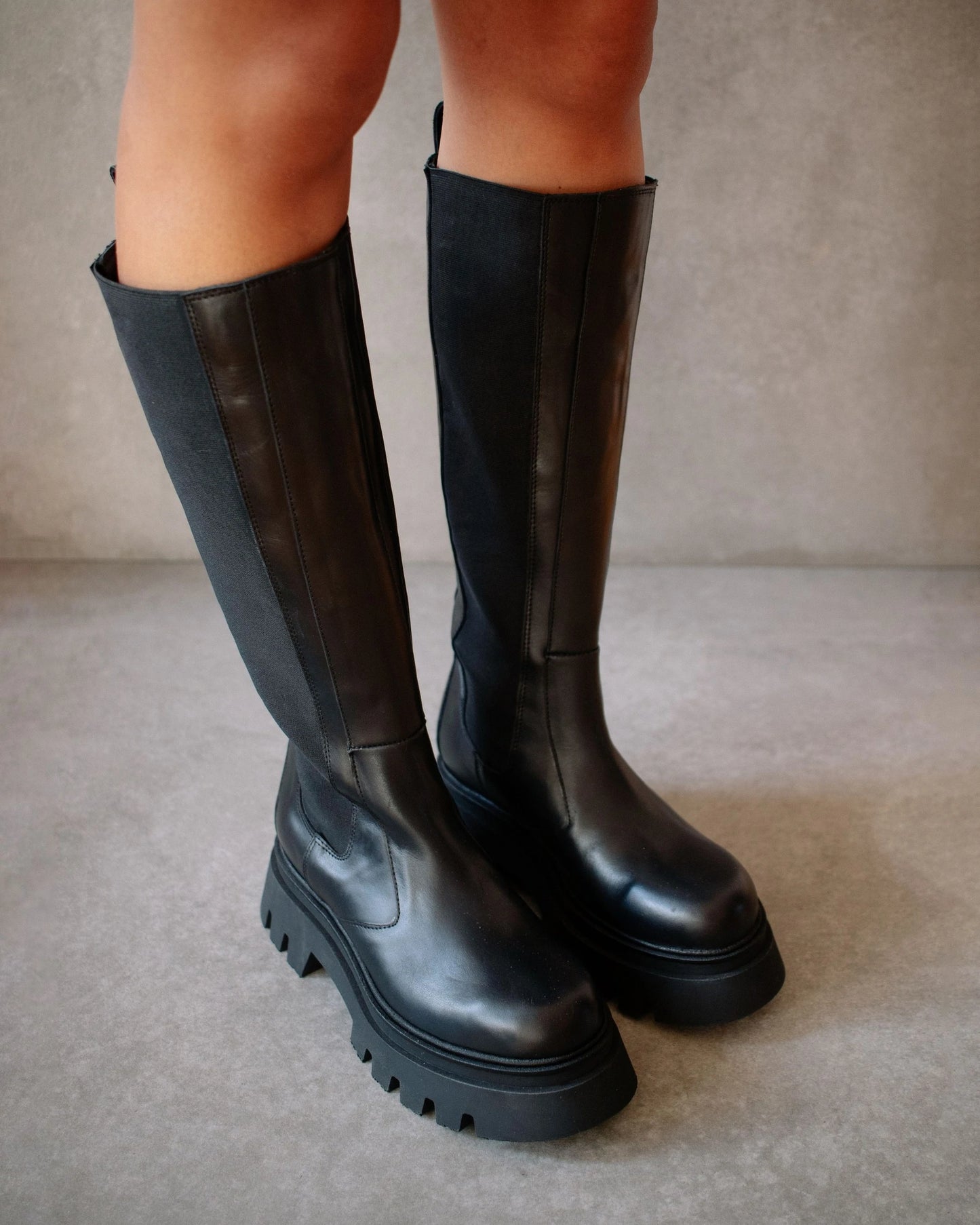 GO GETTER BLACK LEATHER BOOT