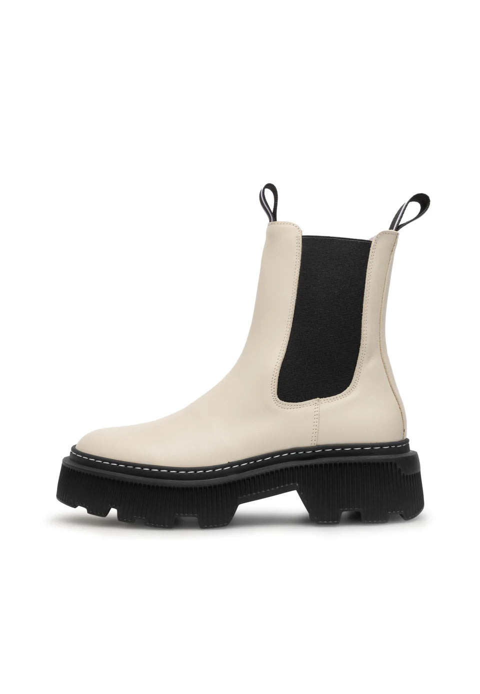 TRIXY LEATHER BOOT OFF WHITE